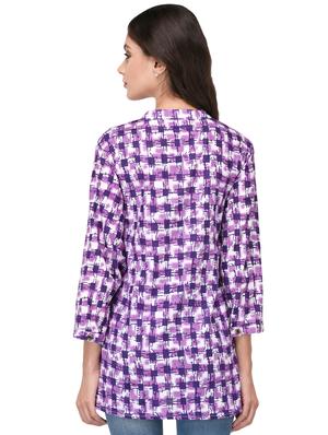 printed a-line kurta - 17009769 - Standard Image - 3