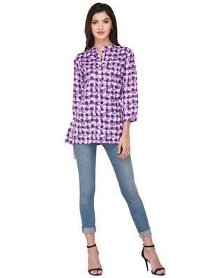 printed a-line kurta - 17009769 - Standard Image - 4