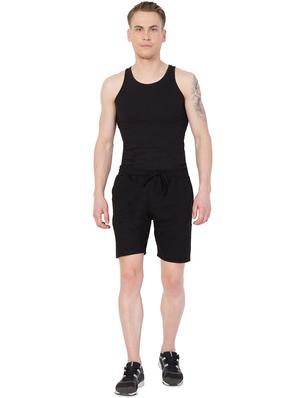 black solid shorts - 17009851 - Standard Image - 4