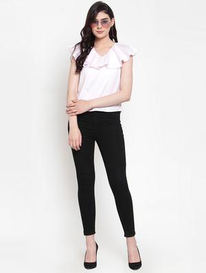 ruffle detail solid top - 17010267 - Standard Image - 4