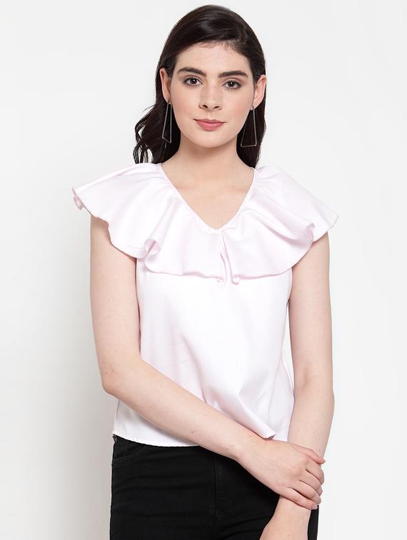 ruffle detail solid top - 17010267 - Zoom Image - 1