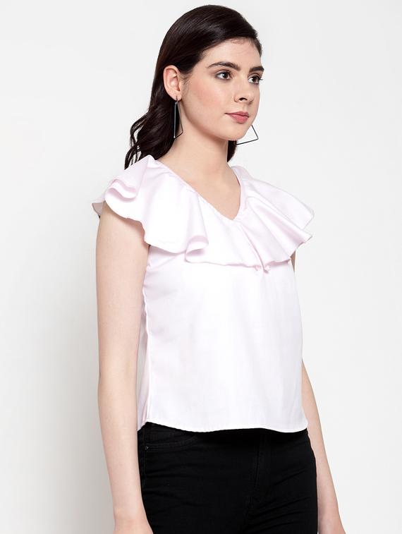 ruffle detail solid top - 17010267 - Zoom Image - 2