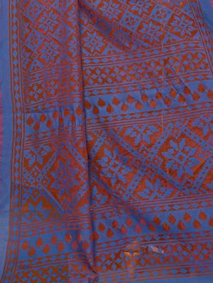 floral printed saree with blouse - 17010309 - Standard Image - 3