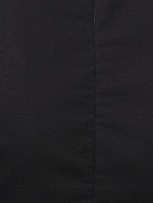 round neck solid flared dress - 17010375 - Standard Image - 4
