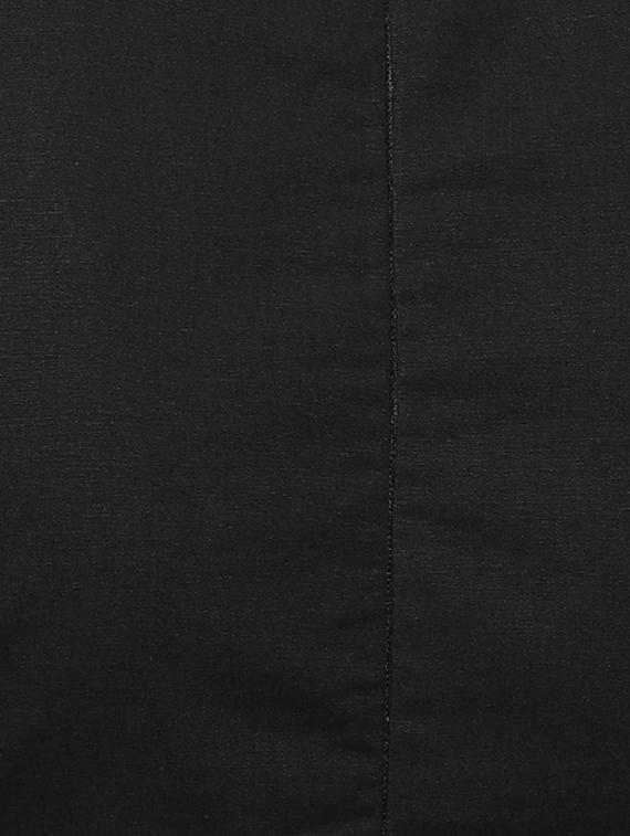 round neck solid flared dress - 17010375 - Zoom Image - 4