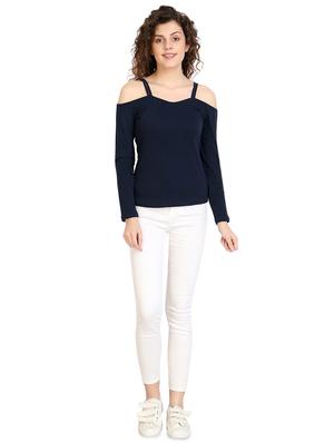 off shoulder solid top - 17010643 - Standard Image - 4