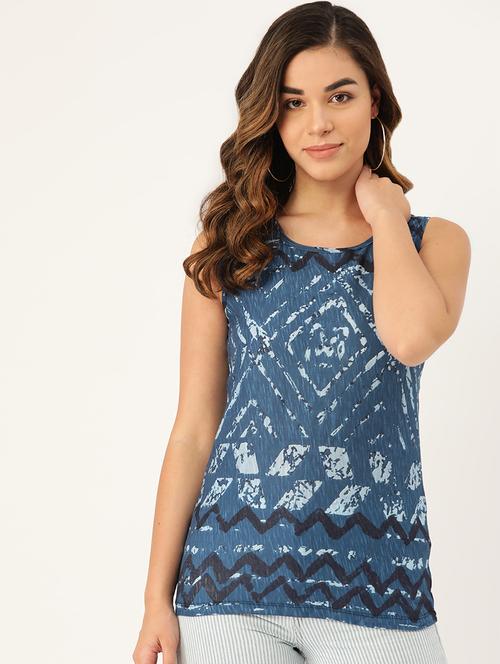 round neck chevron tee - 17010725 - Standard Image - 1