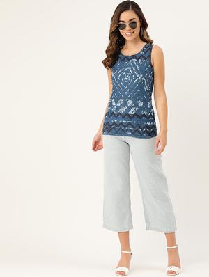 round neck chevron tee - 17010725 - Standard Image - 4