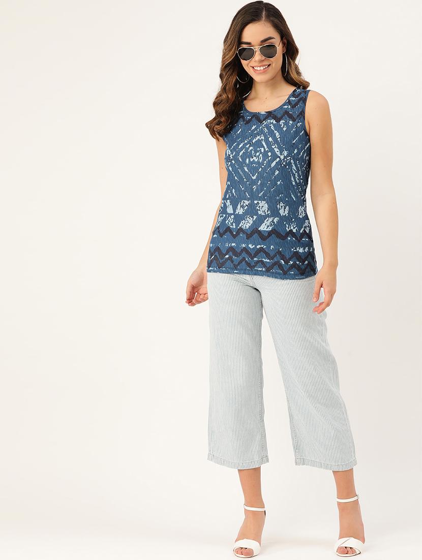 round neck chevron tee - 17010725 - Zoom Image - 4