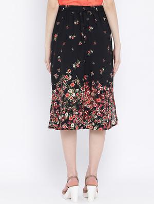 button down floral a-line skirt - 17010986 - Standard Image - 3