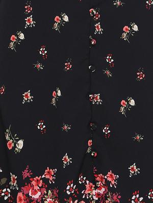 button down floral a-line skirt - 17010986 - Standard Image - 5