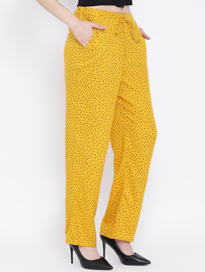 tie front printed straight palazzo - 17010990 - Zoom Image - 2