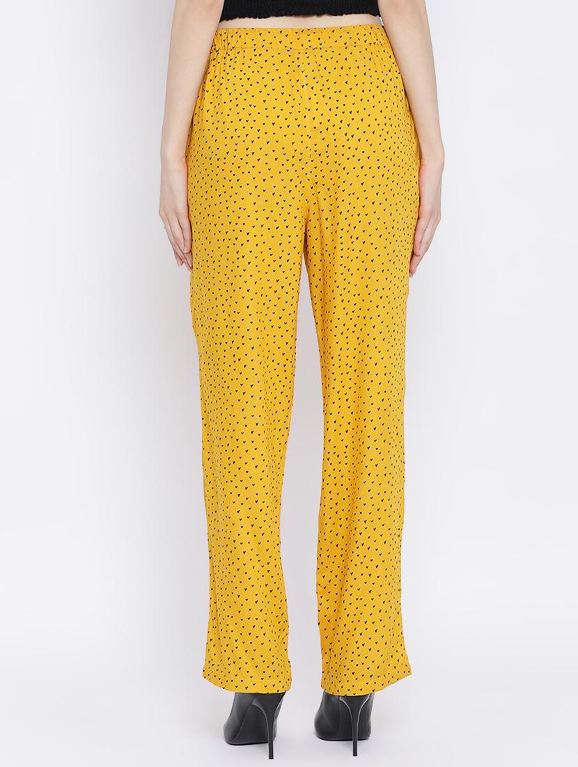 tie front printed straight palazzo - 17010990 - Zoom Image - 3