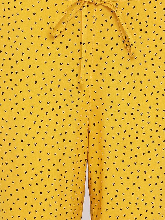 tie front printed straight palazzo - 17010990 - Zoom Image - 5