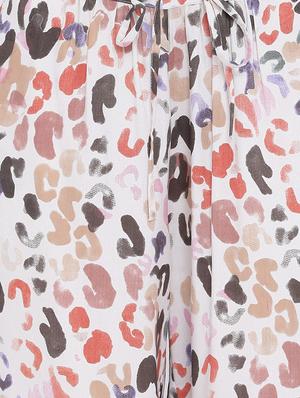 tie front printed culotte - 17010995 - Standard Image - 5