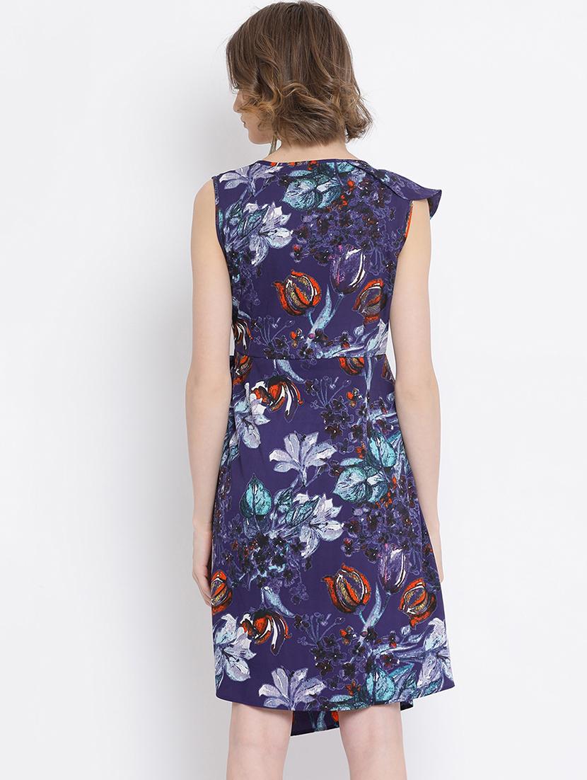 multi print asymmetric dress - 17011024 - Zoom Image - 3