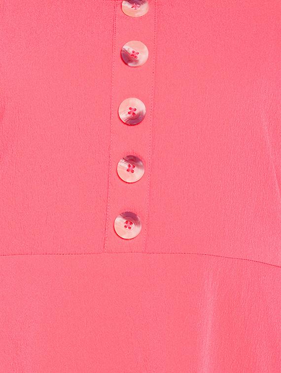square neck solid a-line dress - 17011028 - Zoom Image - 5