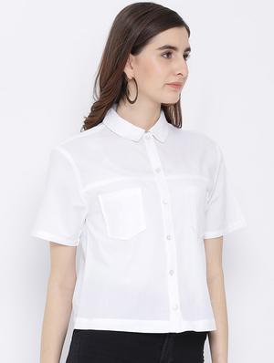 optic white solid shirt - 17011091 - Standard Image - 2