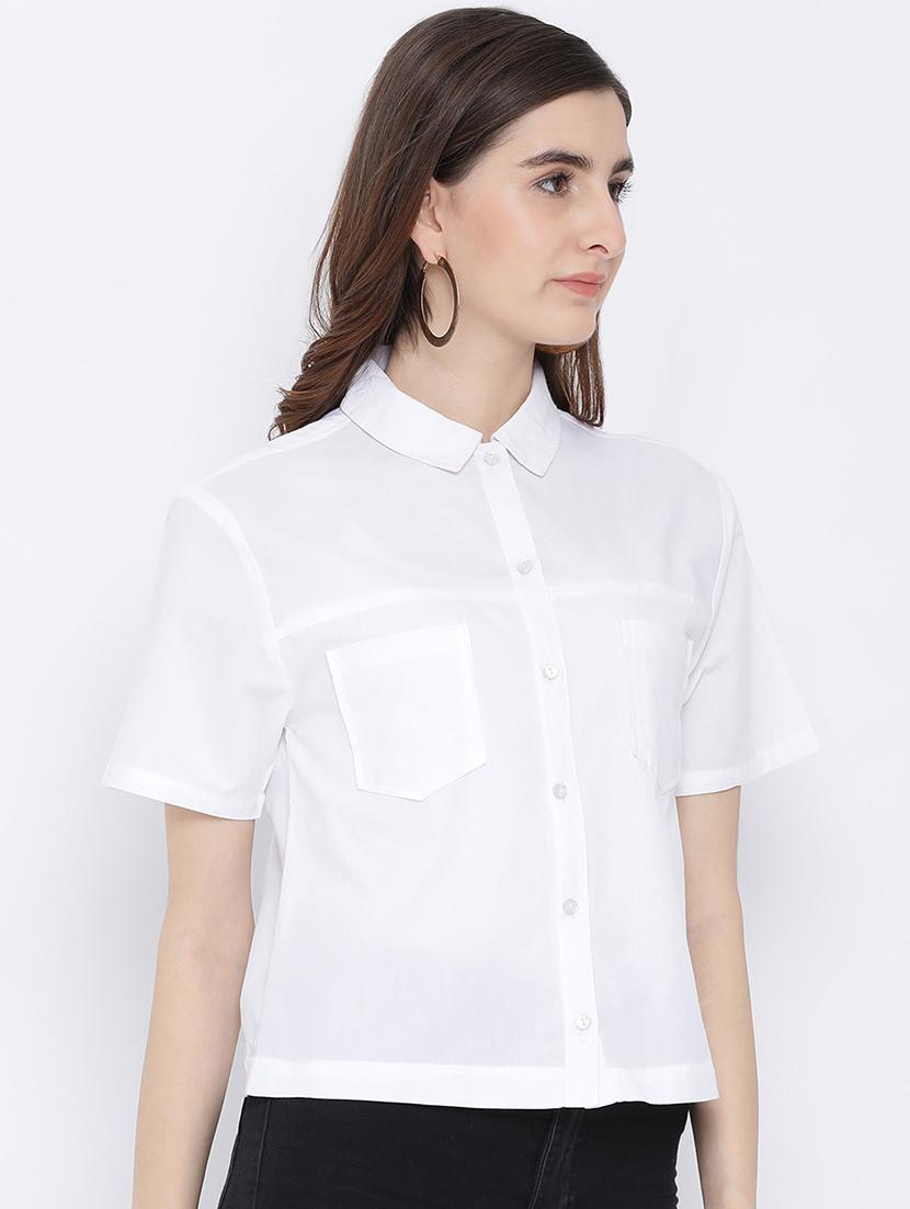 optic white solid shirt - 17011091 - Zoom Image - 2