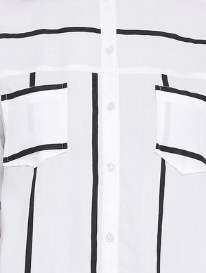short sleeves striped shirt - 17011093 - Standard Image - 5