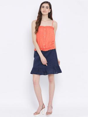 shoulder strap frill detail top - 17011106 - Standard Image - 4