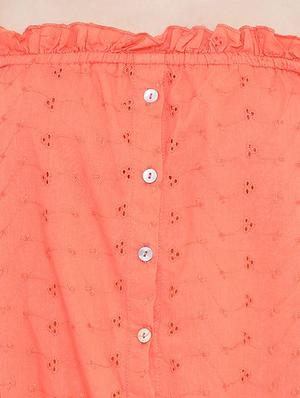 shoulder strap frill detail top - 17011106 - Standard Image - 5
