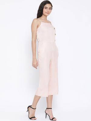 rosewater pink full leg jumpsuit - 17011143 - Standard Image - 2