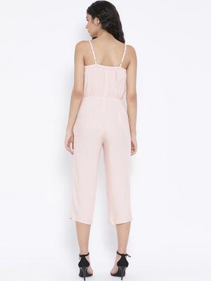 rosewater pink full leg jumpsuit - 17011143 - Standard Image - 3