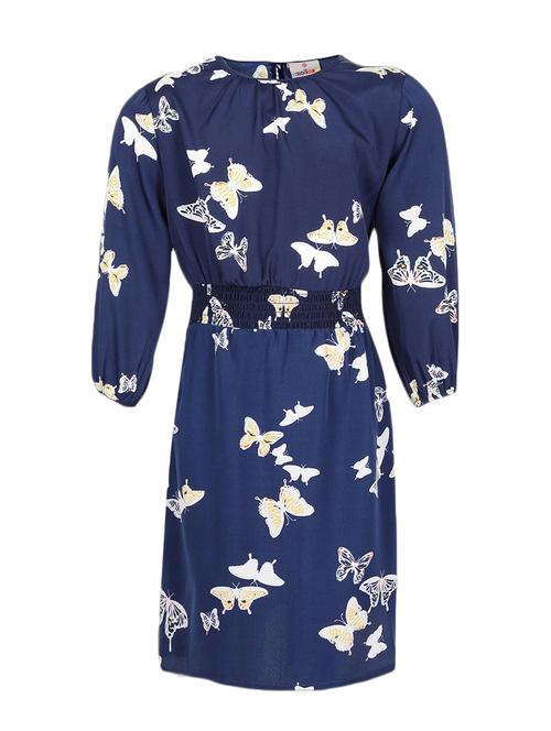 blue polyester frock - 17011147 - Standard Image - 1