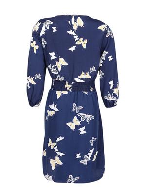 blue polyester frock - 17011147 - Standard Image - 2