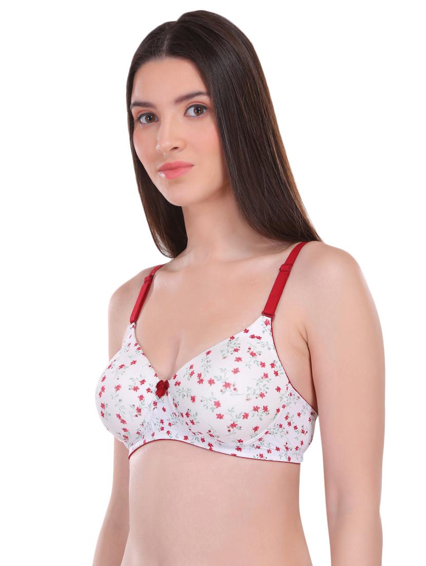 bow patch floral bra - 17011749 - Zoom Image - 2