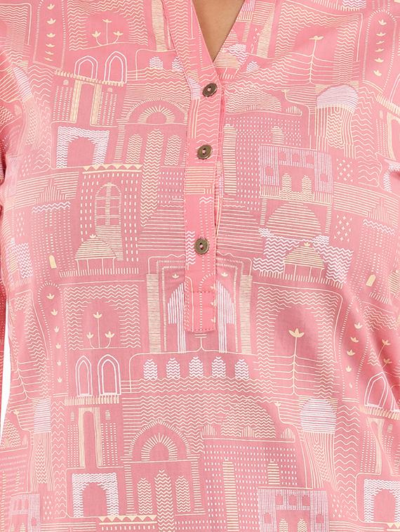 pastel kurta palazzo set - 17011762 - Zoom Image - 4