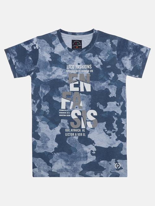 blue cotton tshirt - 17011855 - Standard Image - 1