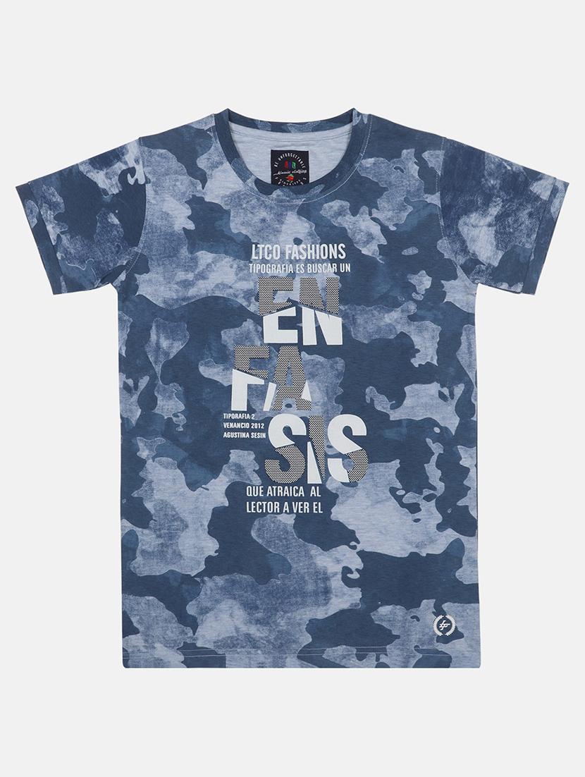 blue cotton tshirt - 17011855 - Zoom Image - 1