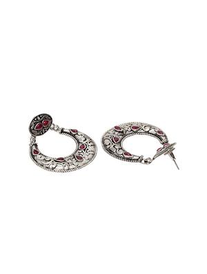 silver brass chandballi earring - 17012119 - Standard Image - 3