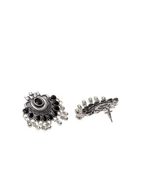 black brass drop earring - 17012297 - Standard Image - 3