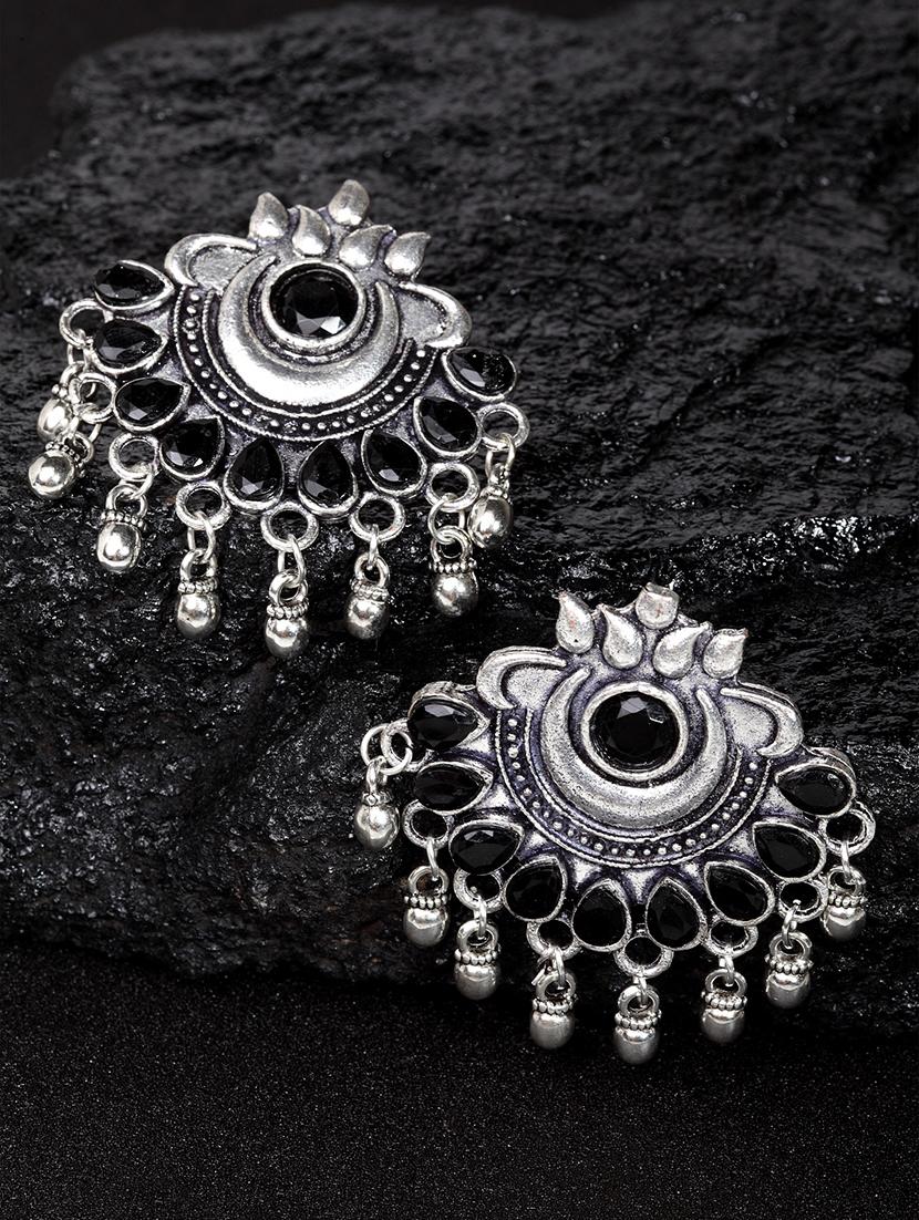 black brass drop earring - 17012297 - Zoom Image - 1