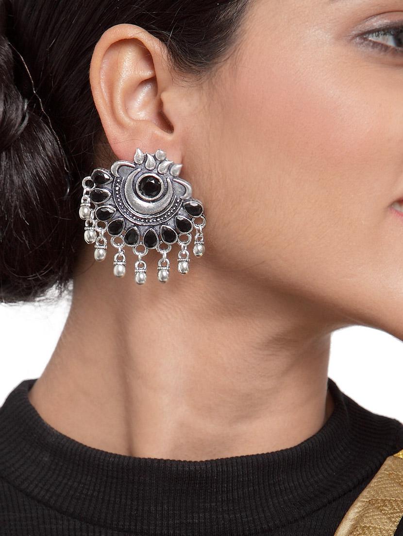 black brass drop earring - 17012297 - Zoom Image - 4