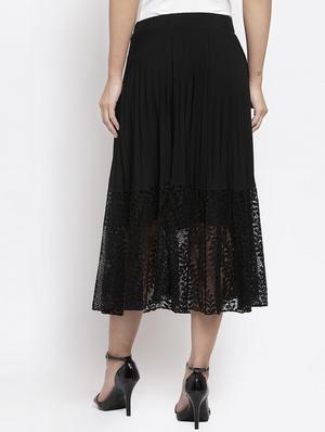high rise laced a-line skirt - 17012426 - Standard Image - 3