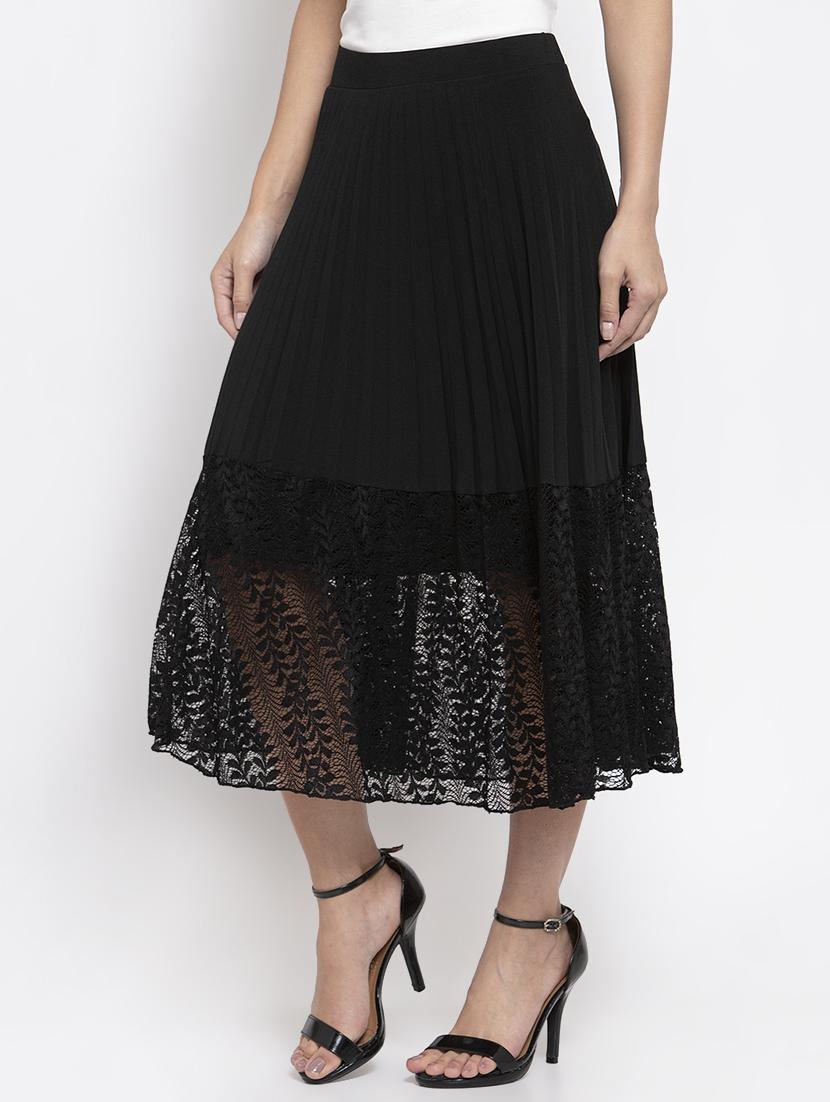 high rise laced a-line skirt - 17012426 - Zoom Image - 2
