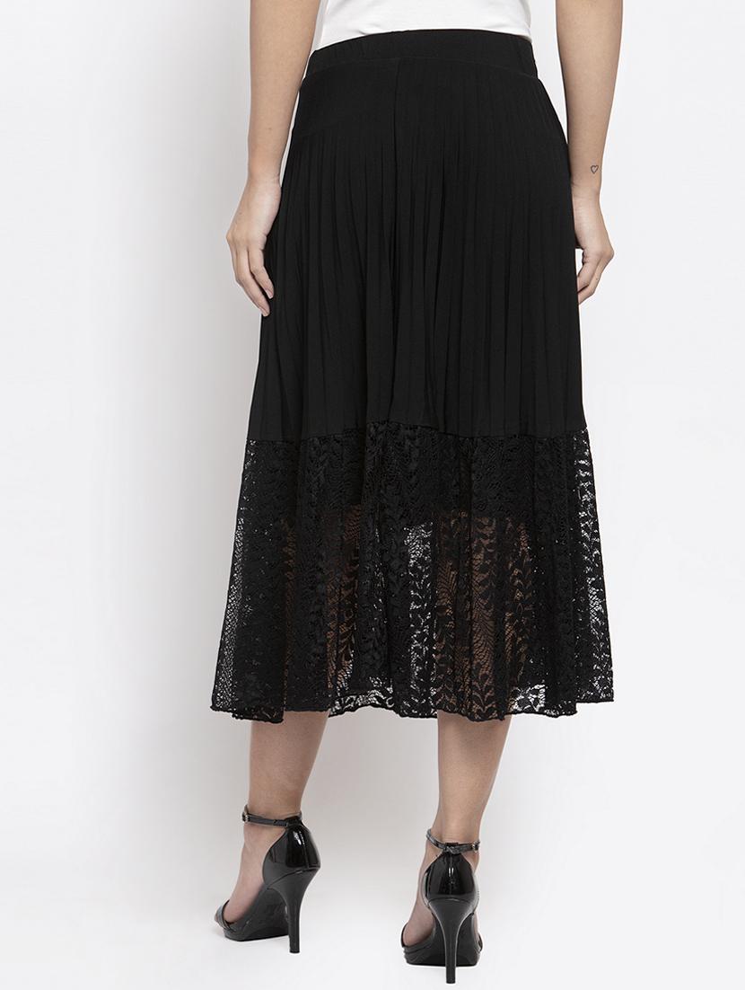 high rise laced a-line skirt - 17012426 - Zoom Image - 3