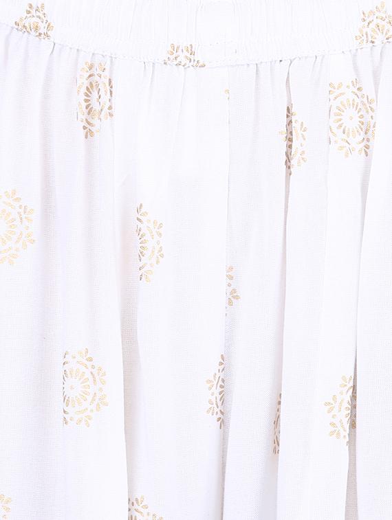 foil print flared palazzo - 17012595 - Zoom Image - 4
