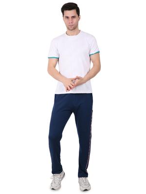 blue side striped full length track pant - 17012795 - Standard Image - 4