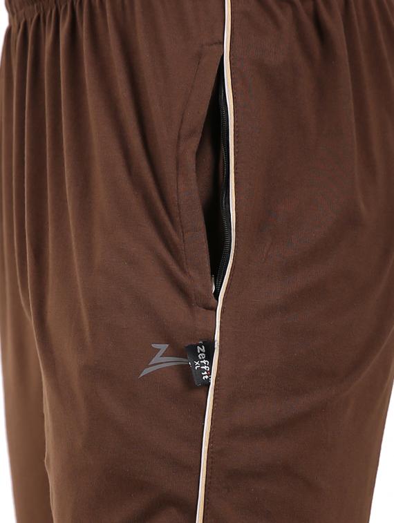 brown side striped full length track pant - 17012798 - Zoom Image - 5