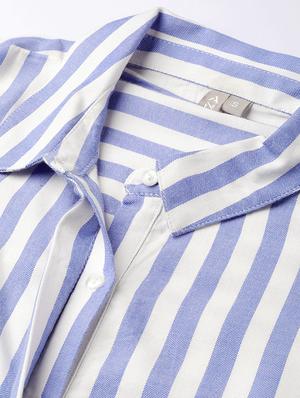 concealed placket striped shirt - 17013010 - Standard Image - 5