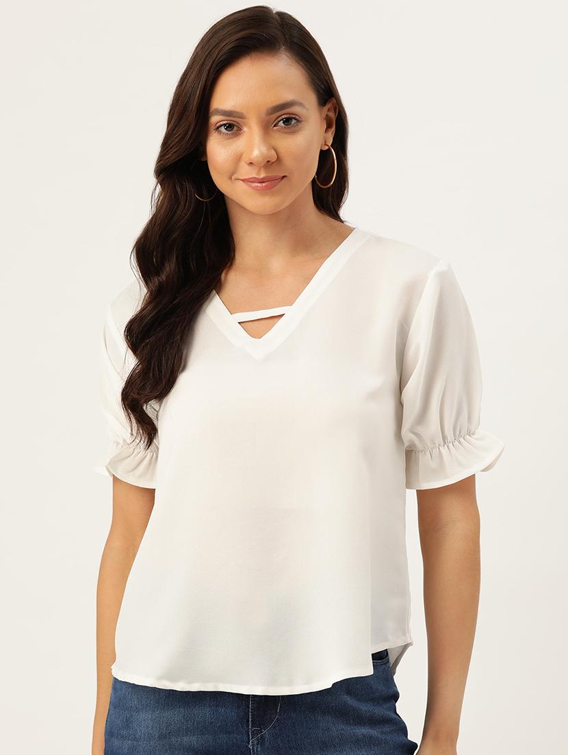 optic white high-low top - 17013032 - Zoom Image - 1