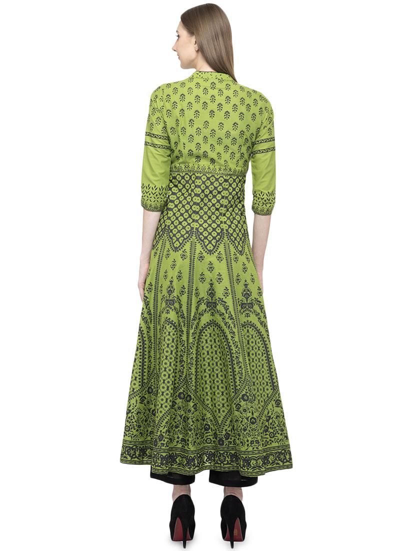 printed anarkali kurta - 17013089 - Zoom Image - 3