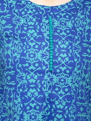 printed a-line kurta - 17013090 - Standard Image - 4