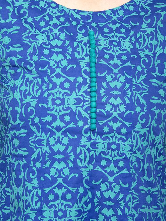 printed a-line kurta - 17013090 - Zoom Image - 4