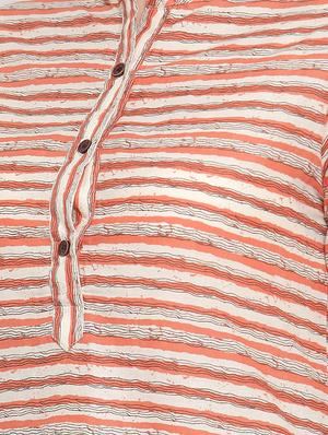 striped kurta palazzo set - 17013589 - Standard Image - 5